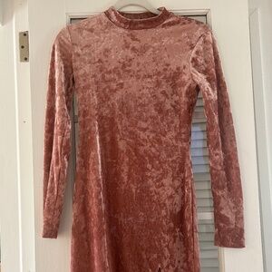 Pink Velvet Dress